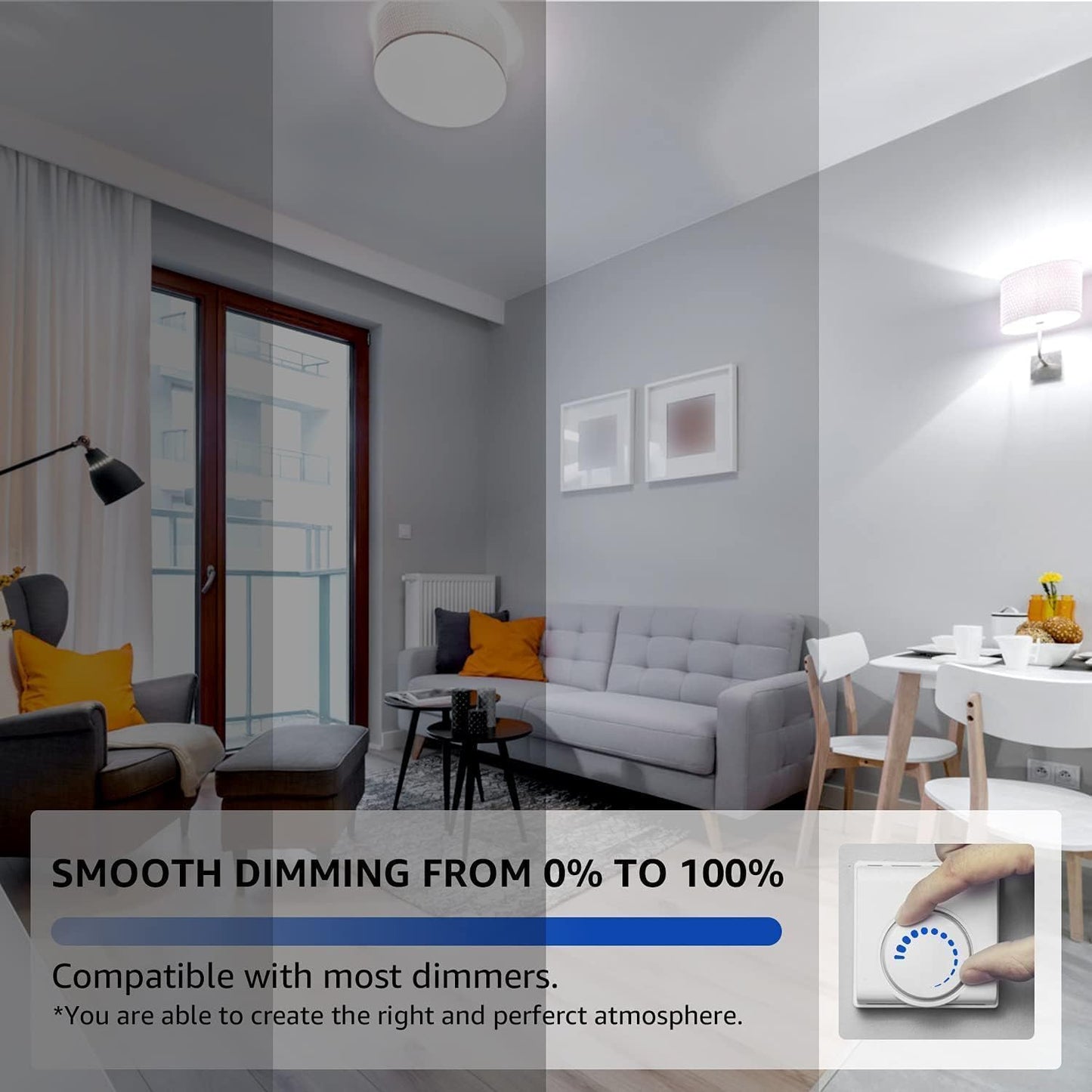 10 Pcs of BR30 LED Bulb - Dimmable, 10W
