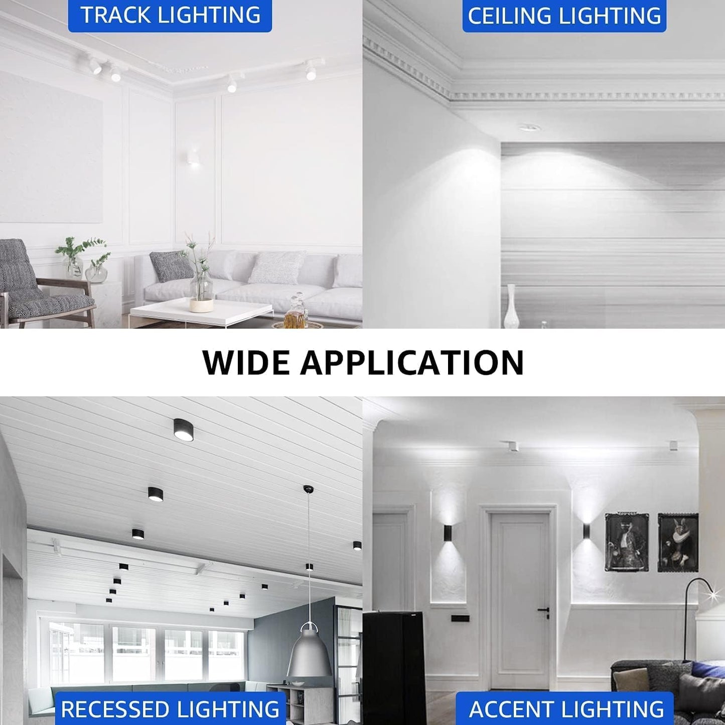 120 Pcs of GU10 LED Bulbs - Dimmable, 5.5W