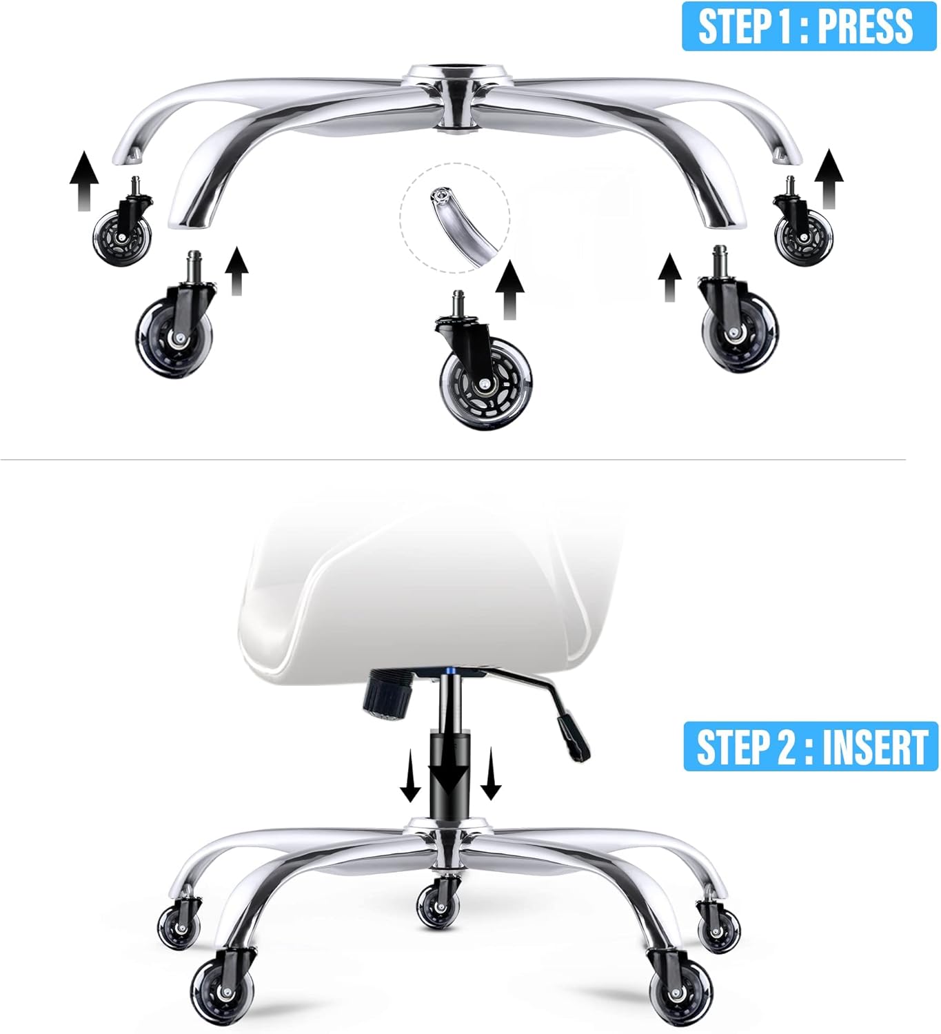 Sytopia Office Chair Base Replacement - 28"