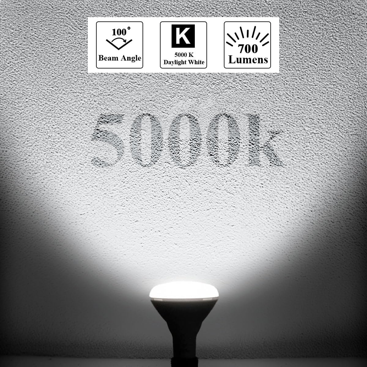 10 Pcs of BR30 LED Bulb - Dimmable, 10W