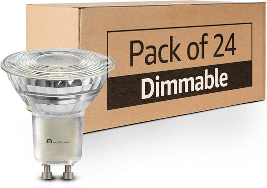 24 Pcs of GU10 LED Bulbs - Dimmable, 5.5W