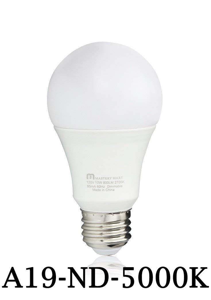 12 Pcs of A19 LED Bulbs - Non-dimmable